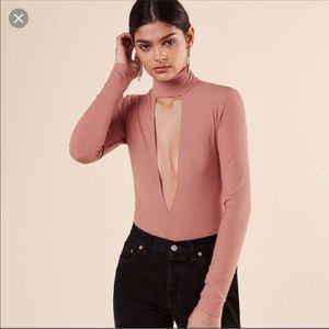 Reformation long sleeve bodysuit